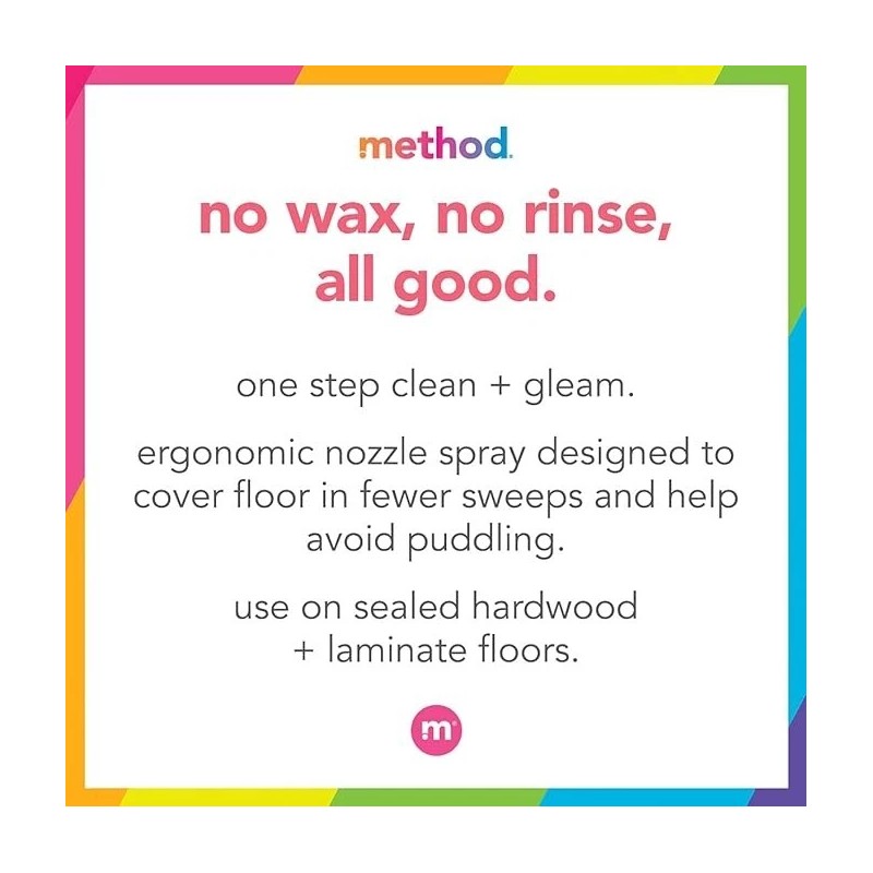Method Hardwood Floor Cleaner, Almond Scent – 25 oz Squirt