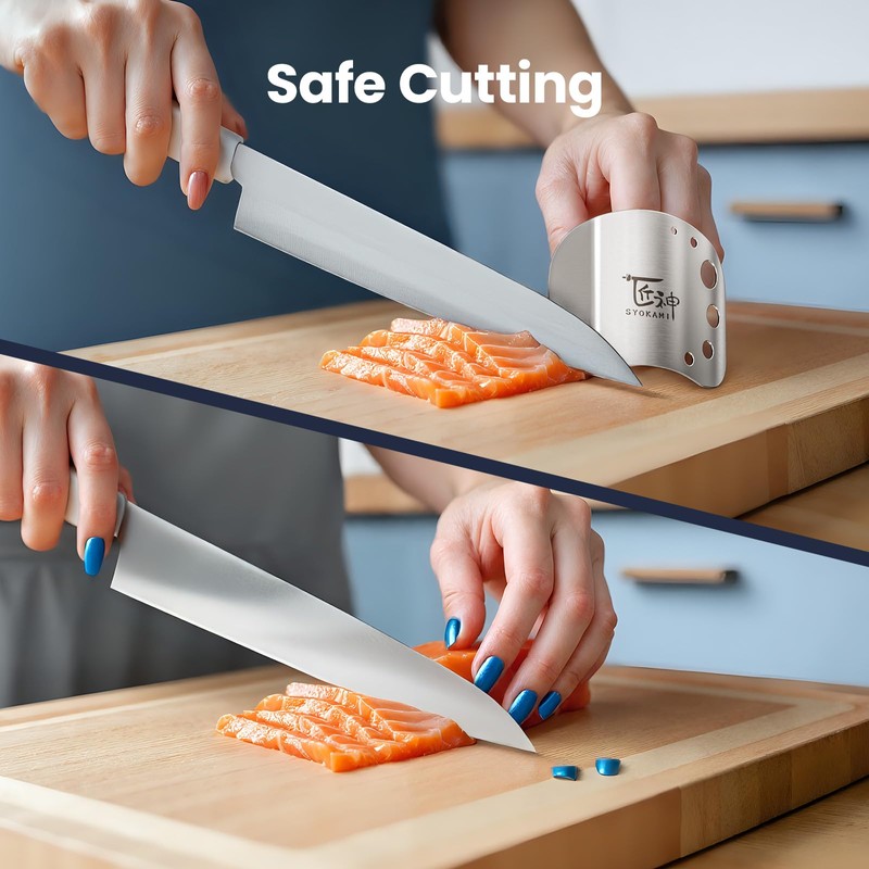 SYOKAMI Finger Guards for Cutting Food, Protects Women’s Fingers and