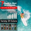 AQUBONA Leash Cord 6/7/8/9/10/11/12ft 7mm, Premium Surfboard Leash, Adjustable Thigh
