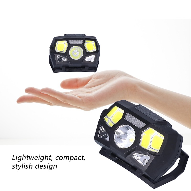 Head Lamp High Brightness Long Battery Life Sensor Switches 60
