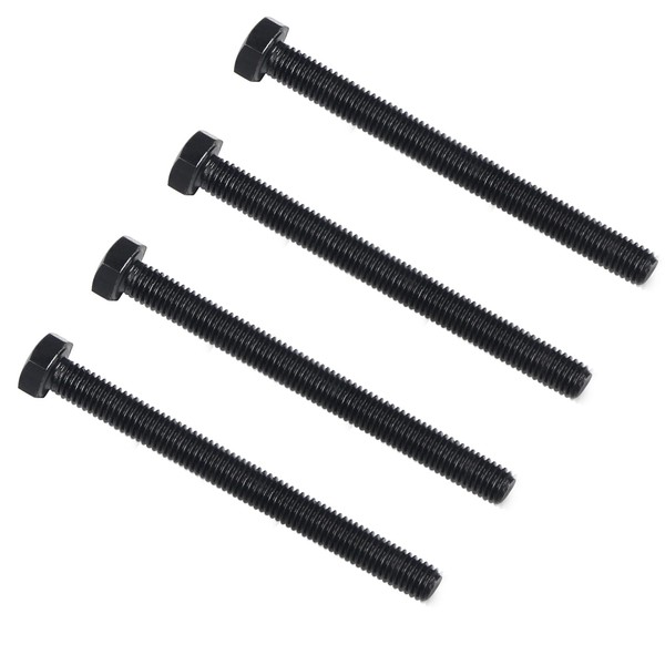 10Pcs M8 Hex Bolts M8x70mm Carbon Steel Black Oxide 1.25mm
