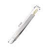 Baluue 3sets Stainless Steel Eyebrow Tweezers Clamps Flat Oblique Mouth