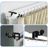 LAZTZQ Outside Mounted Blinds Curtain Rod Bracket Attachment, 1.3 -