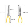 3 Pcs Mechanical Pliers 11in Long 45° 90° Bending Tip