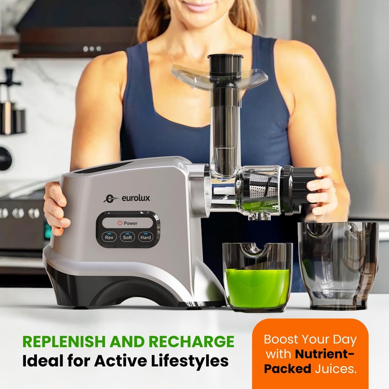 Eurolox Slow Masticating Juicer – Cold Press Machine for High-Yield