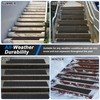 SMILOOL Outdoor Stair Treads Non-Slip Step Strips for Wooden Steps