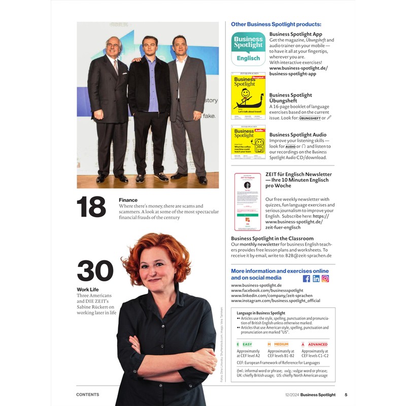 BUSINESS SPOTLIGHT 12/2024 "Face value"