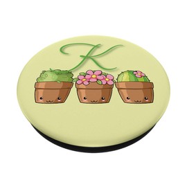 Plants Pots and Flowers Gardening Monogram Letter K
