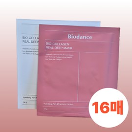 Biodance Collagen Pack Bio Real Deep Mask 16 sheets Moisture Mask Pack Hyaluronic Acid Olive Young / 바이오던스 콜라겐팩 바이오 리얼 딥 마스크 16매 수분마스크팩 히알루론산 올리브영