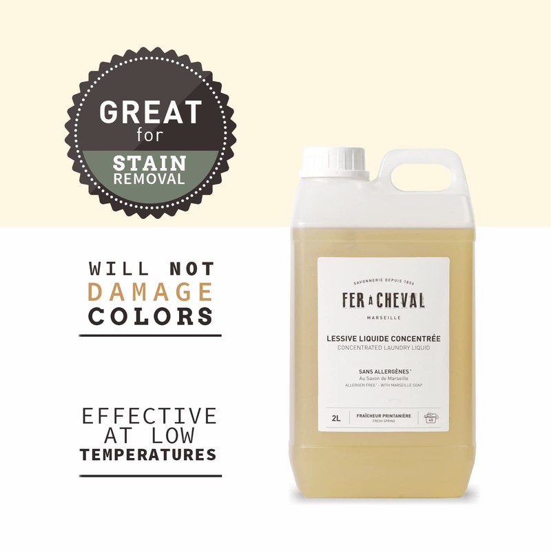 Fer à Cheval Concentrated Laundry Liquid, Allergen Free with Marseille