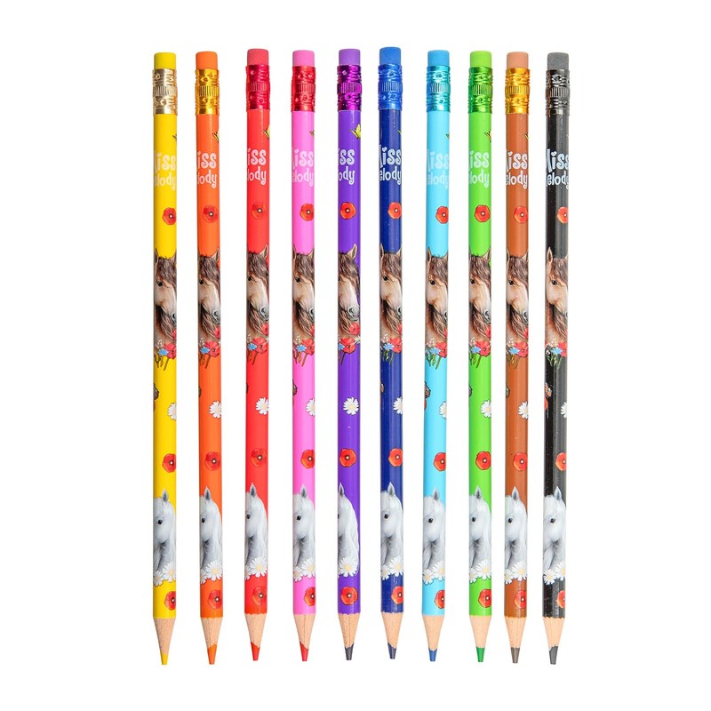 Depesche Miss Melody 13369 Colouring Pencils Set with 10 Colours