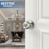 BESTTEN Keyed Entry Door Knob with Lock, Interior and Exterior