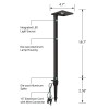 EDISHINE 4 Pack Low Voltage Landscape Lights, 3W 230LM 3000K