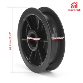 Garage Door Pulley Parts Fit for Liftmaster Chamberlin Chamberlain Sears Craftsman Square Rail Garage Door, 144C54 144C0054 Opener Belt Drive Idler Pulley Part Openers Replacements