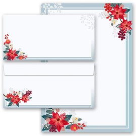 Writing Paper Sets Seasons - Autumn, Autumn Branches 10 Sheets of Writing Paper + 10 Matching Envelopes DIN Long Without Window | Paper Media