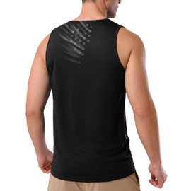 Pioneer Camp Men's Workout Tank Tops Quick Dry Sleeveless T Shirts Athletic Running Gym Beach Muscle Tee Black