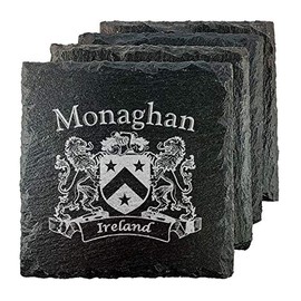 Monaghan Irish Coat of Arms Slate Coasters - Set of 4