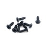 MY MIRONEY 2-Pack Mini Solid Brass Hinges Black Foldable Butt