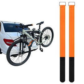 Bicycle Straps for Bike Rack with Buckle - CARGEN Multi-Purpose Tighten Straps, Bicycle Tie Downs Bike Wheel Stabilizer Strap for Transportation and Storage, 2PCS, Orange, 1" x 26"