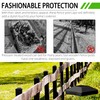 TonGass (24-Pack, Black) 4"x4" (3 5/8") Wood Fence Post Caps