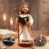 Geyynow 4" Jesus Loves You Figures, Durable Resin for Car