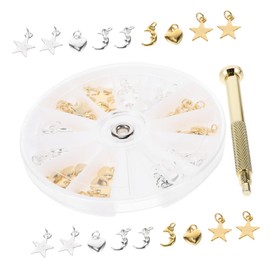 OATIPHO Diy Nail Art Pendant Decor Punch Pendant Nail Piercing Tool Materials for Long-lasting Use