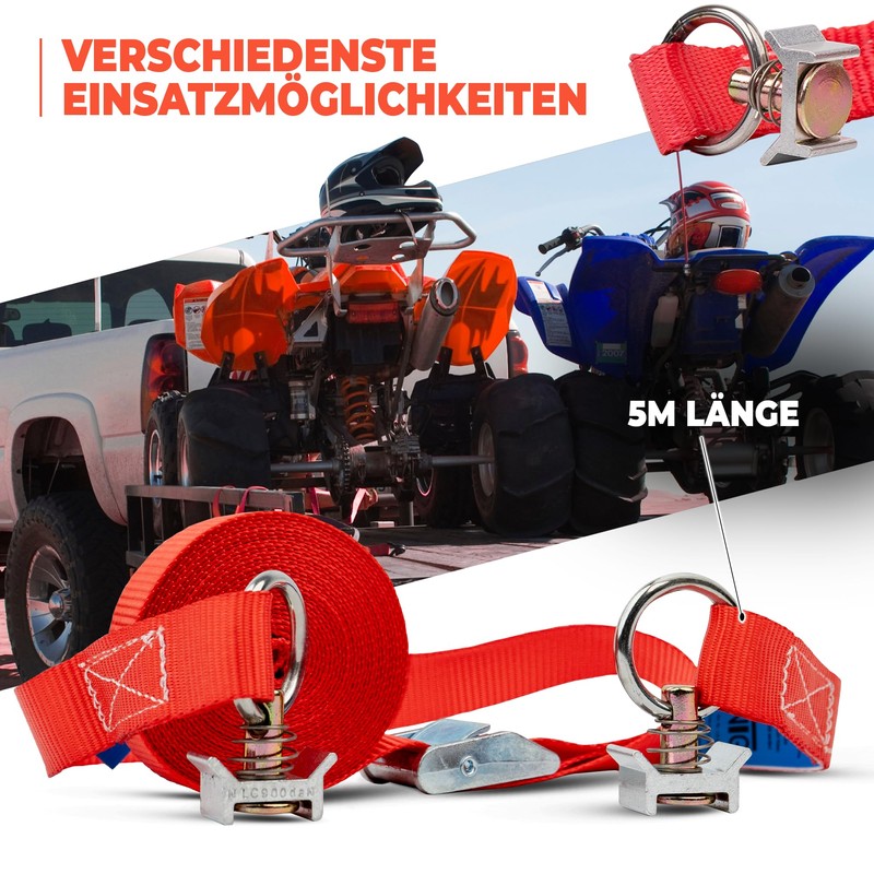 1 x 2-Piece Lashing Strap with Clamping Lock for Airline