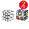 Baker Ross AV815 Festive Friends Colour-in Cube Puzzles — Christmas