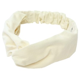 Hair Band Cross Design, Thin Production, Solid Color, Washable, 100% Cotton, Made in Japan, Turban, Handmade Hair Band Made with Tenugui