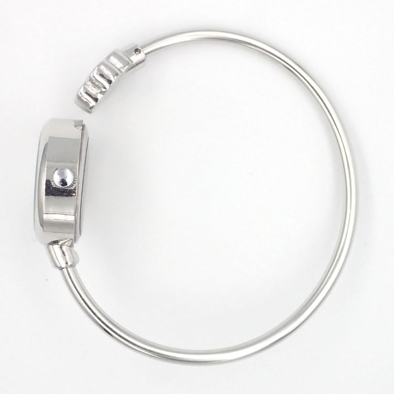 [Follow] catmint H05024A-3 SV Women's Wrist Watch, Silver Paw Bangle