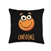 CONFIDENCE Confident Smile Throw Pillow