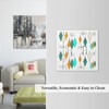 Blue/Green/Orange Modern Retro Abstract Atomic Art Double Toggle Wall Plate