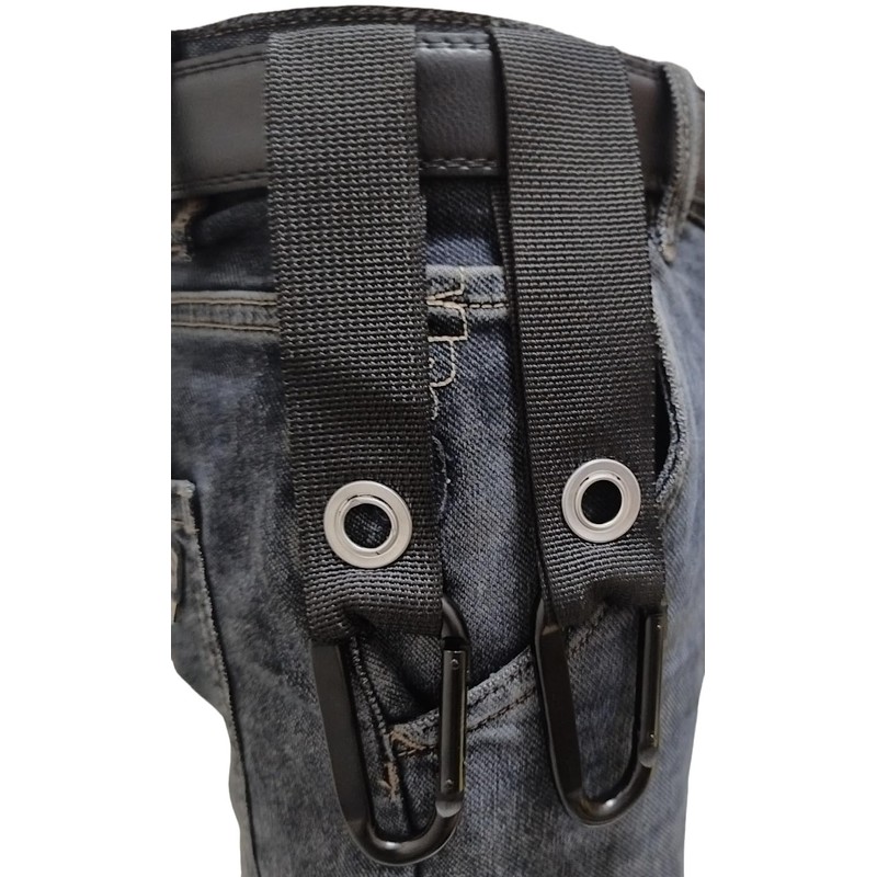 AbileneWu 4 pieces of black D-shaped hooks - heavy-duty nylon