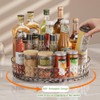 Ollimy Kitchen Spice Rack, Spice Organiser, 360° Turntable Organiser, Kitchen