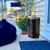 Umtiti Dog Poop Trash Can with Lid for Outdoors，12-Liter Trash