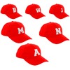 morefaz Unisex Boys Girls Baseball Cap Red Hat Children's Cap