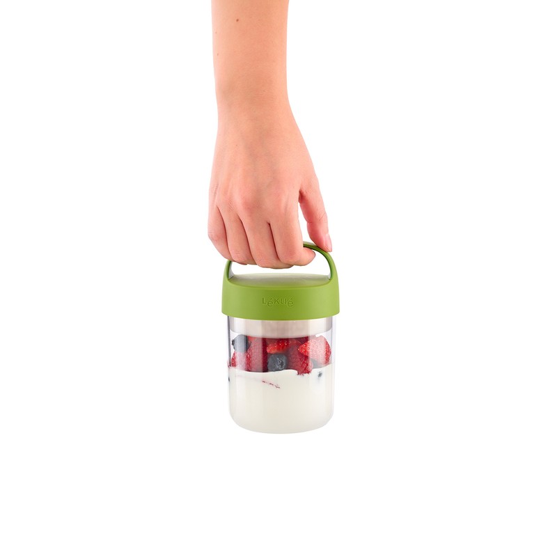 Lekue Jar to Go 2 Piece Travel Jar/Container 14 oz,