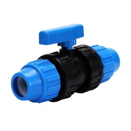 FIFIBANG Ball Valve 32 mm for PE Pipe 1x Ball Valve PN10 Screw Connection for PE Pipe (25 mm)