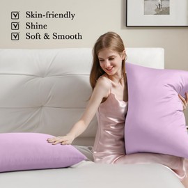 Softhour Silky Pillowcase Premium Satin Pillow Cases with Zipper Closure for Hair and Skin, Standard Size 20 x 26 Inches, Gifts for Women Men, Light Brown