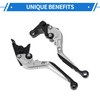 A ABSOPRO Short Long Brake Clutch Levers for Yamaha YZF