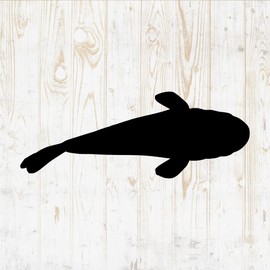 Fish Wall Decals Silhouette - Fish Wall Stickers - Fish Sea Nautical River Ocean Fisherman - Fish Room Decor for Bedroom Kitchen Laptop Water Bottle Car Window Decals DWSV5367