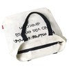 Econanos Hellobags2019 Canvas & Beach Tote Bag, 38 cm, White