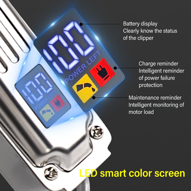 Electric Hair Trimmer Grooming LED Display High Performance Rechargeable Professional