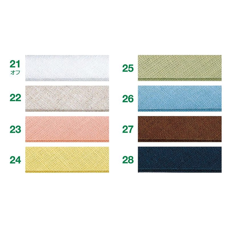 CAPTAIN88 CP125-24 Captain Linen Linen Bias Tape, Border, 0.4 in