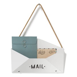 Barnyard Designs Wall Envelope Mail Organizer Rustic Vintage Decorative Mail Holder for Home and Office Decor 12” x 8.25”