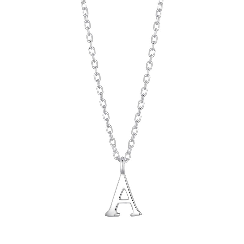 Philip Jones Sterling Silver Initial A Necklace