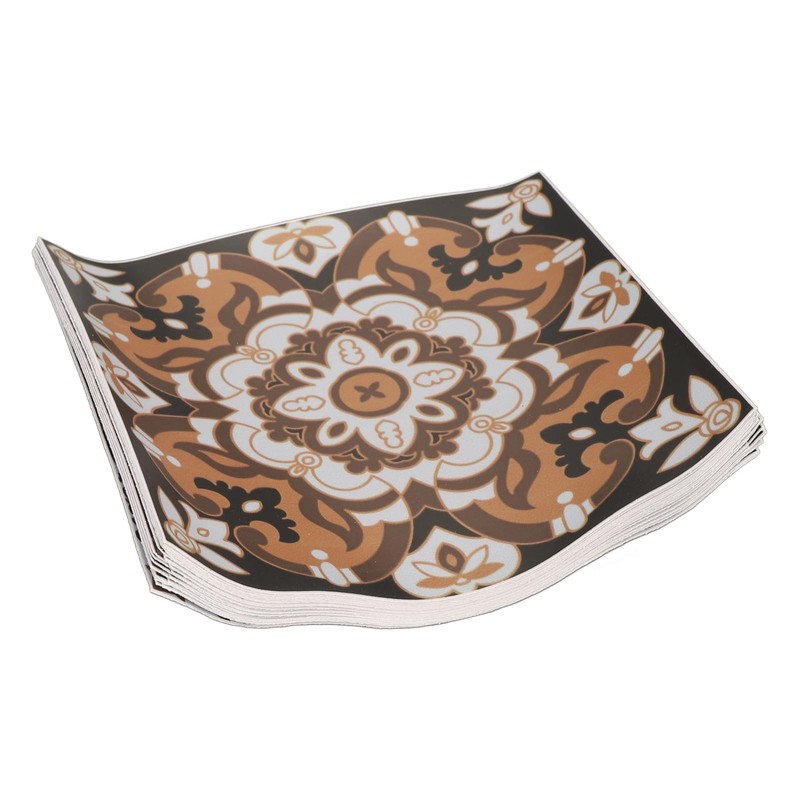 24Pcs Tile Sticker 15 X 15cm Waterproof Oil Resistant Retro