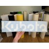KUBOTA 24” WHITE LOGO VINYL DECAL STICKER - SET 2