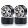 WONFAST 4PCS 1.0inch Wheel Rims RC Plastic 5-Spokes Beadlock Wheel