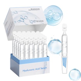 WAWJ® Hyaluronsäure-Serum für das Gesicht, Ultra-Hydrating Vials Skin Care Strafft die Haut, nicht fettende Formel, zieht schnell ein, 30PCS